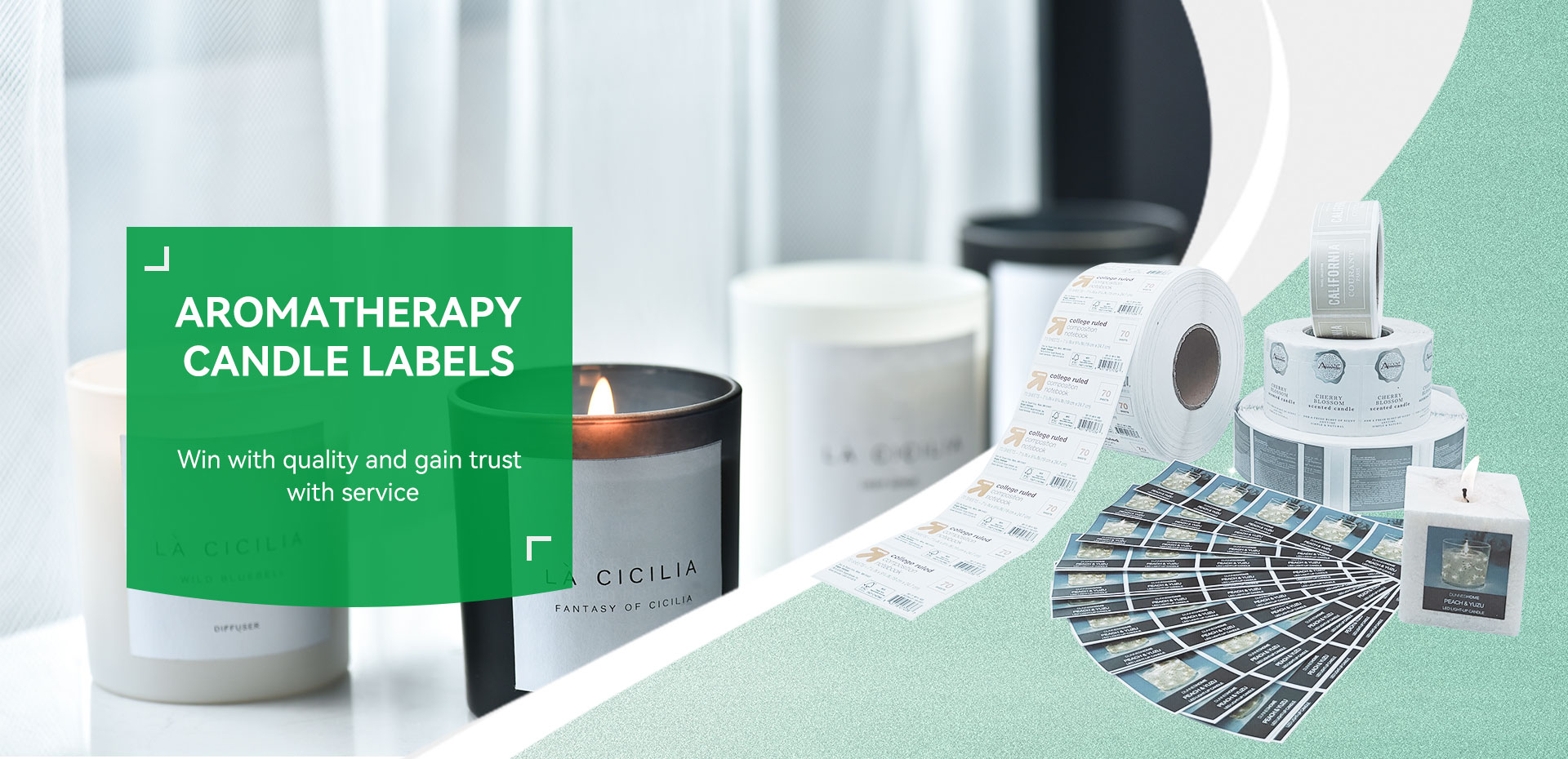 Aromaterapi Lilin Label Multi-Layer Label