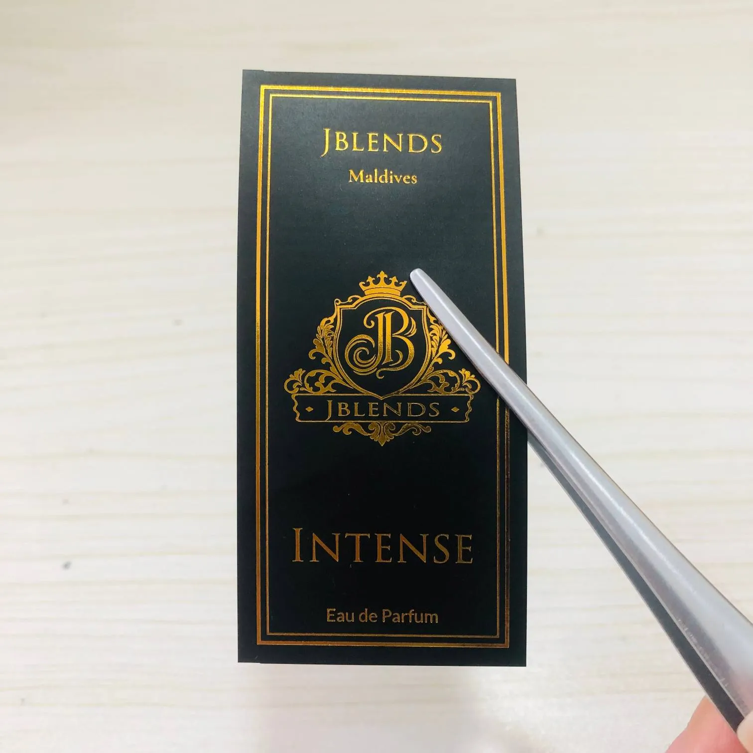 Label minyak wangi bercop panas