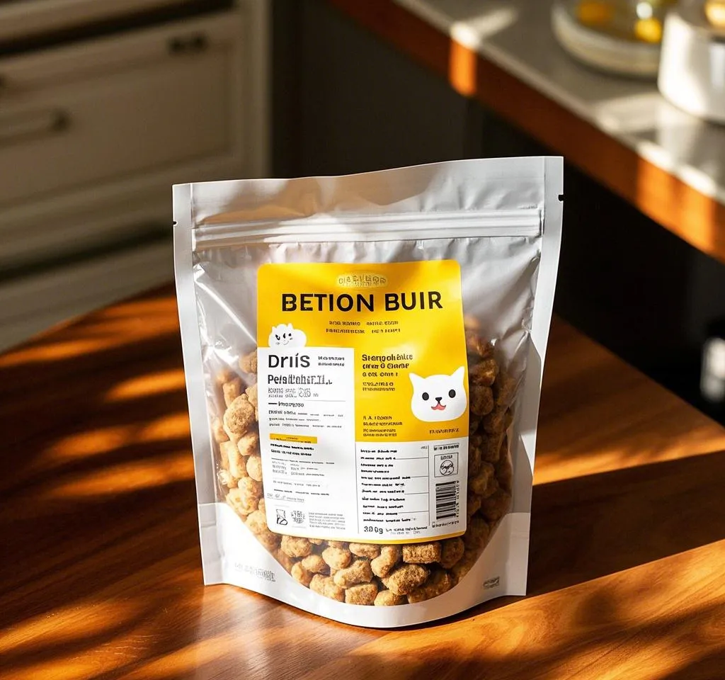 Label makanan haiwan kesayangan