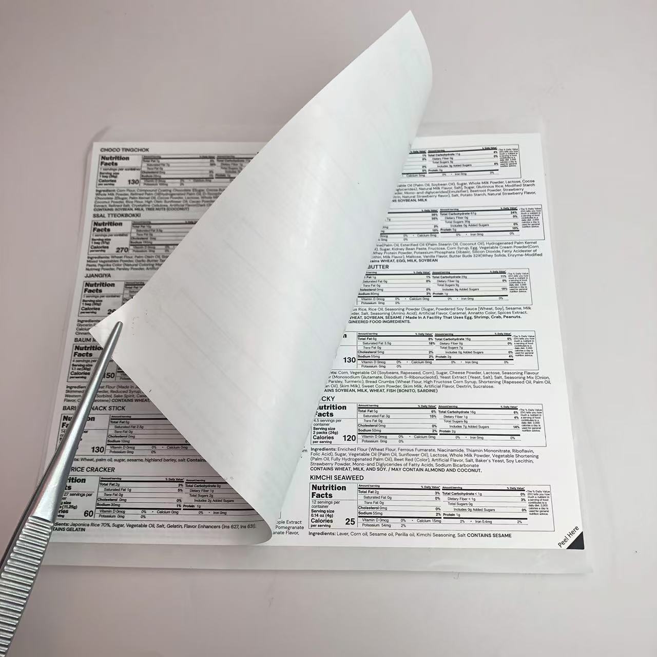 Label Tambahan 2 Lapisan